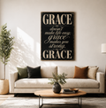 Vintage Faith Canvas Wall Art - Grace Makes You Strong