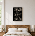 Vintage Faith Canvas Wall Art - Grace Makes You Strong